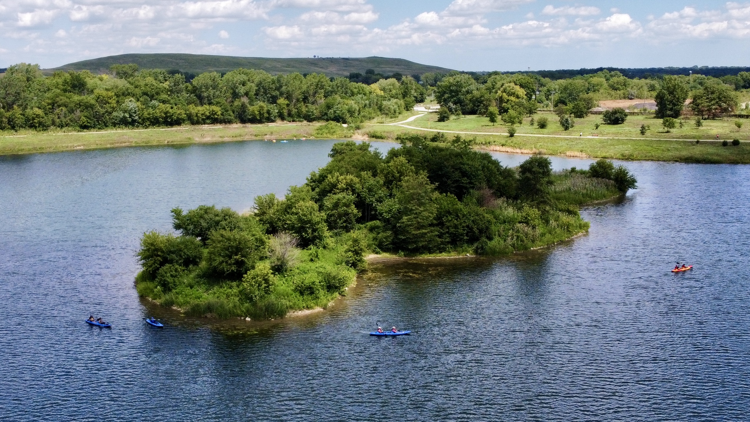 Biking and Kayaking at Whalon Lake, Bolingbrook